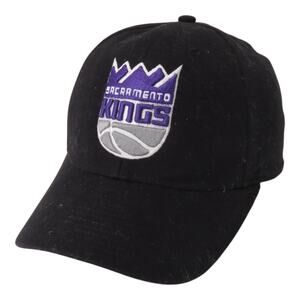 Adidas NBA Sacramento Kings Basketball Hat Mens S/M Black Fitted Cap Performance